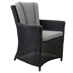 Bois le Duc Tuinstoelen>Stoel Falioli zwart met kussen