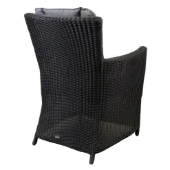 Bois le Duc Tuinstoelen>Stoel Falioli zwart met kussen