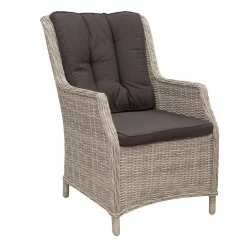 Bois le Duc Tuinstoelen>Stoel Manuli white grey met kussen