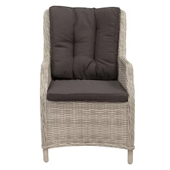 Bois le Duc Tuinstoelen>Stoel Manuli white grey met kussen