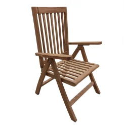 Bois le Duc Tuinstoelen>Stoel met 5 standen Femke, 7 latten, teak