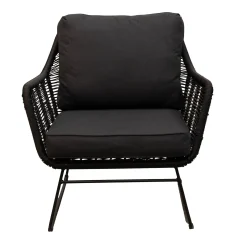 Bois le Duc Tuinstoelen>Stoel Mezzavia zwart met kussens