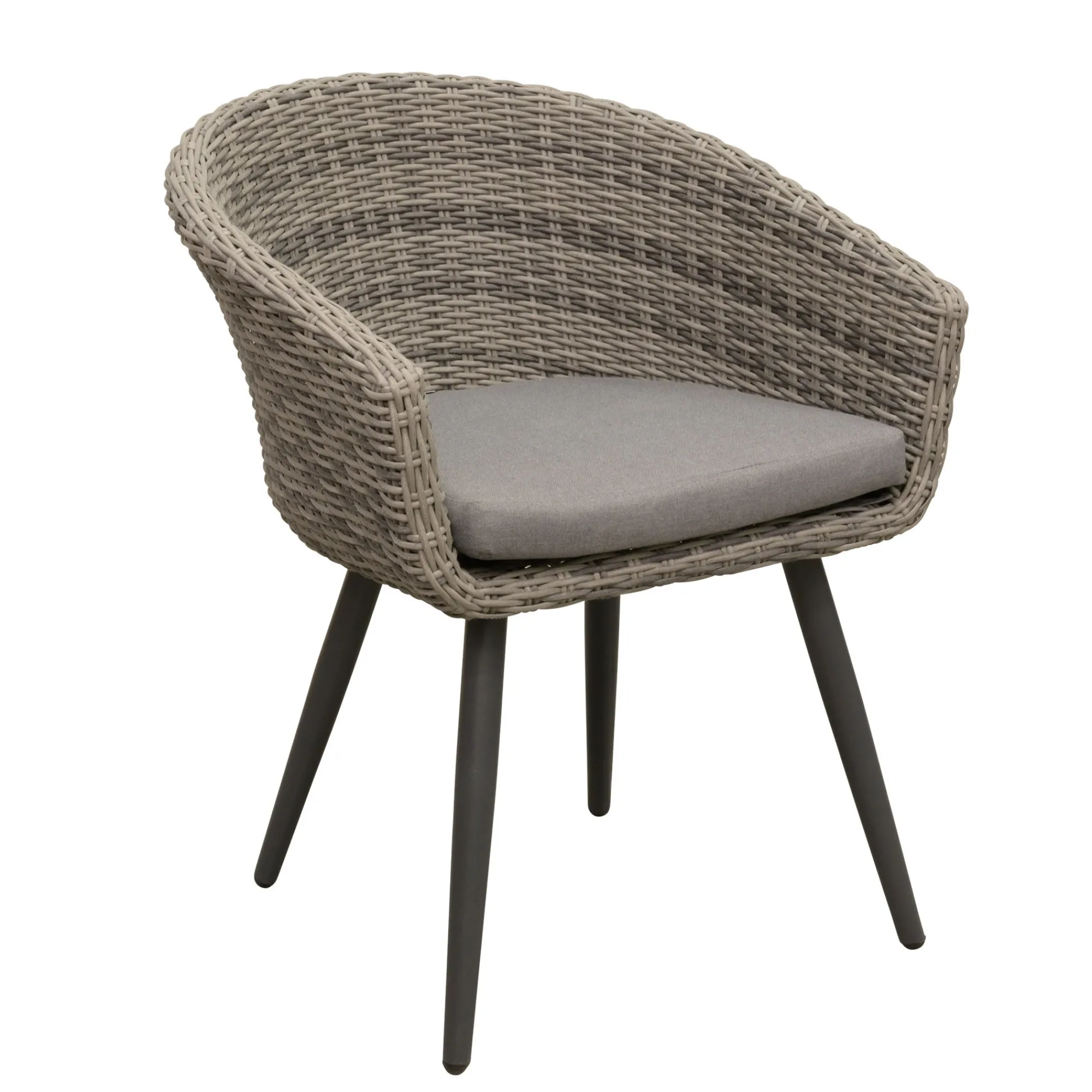 Bois le Duc Tuinstoelen>Stoel Pastura white grey met kussen