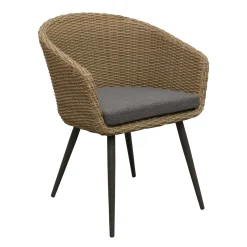 Bois le Duc Tuinstoelen>Stoel Pasturo natural met kussen