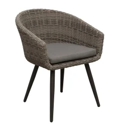 Bois le Duc Tuinstoelen>Stoel Pasturo willow grey met kussen