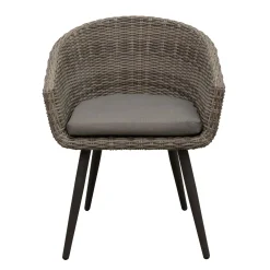 Bois le Duc Tuinstoelen>Stoel Pasturo willow grey met kussen
