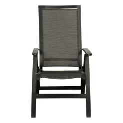 Bois le Duc Tuinstoelen>Stoel standen Casera zwart/antra