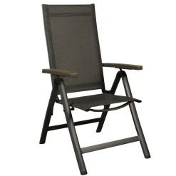 Bois le Duc Tuinstoelen>Stoel 6-standen Martino Antraciet