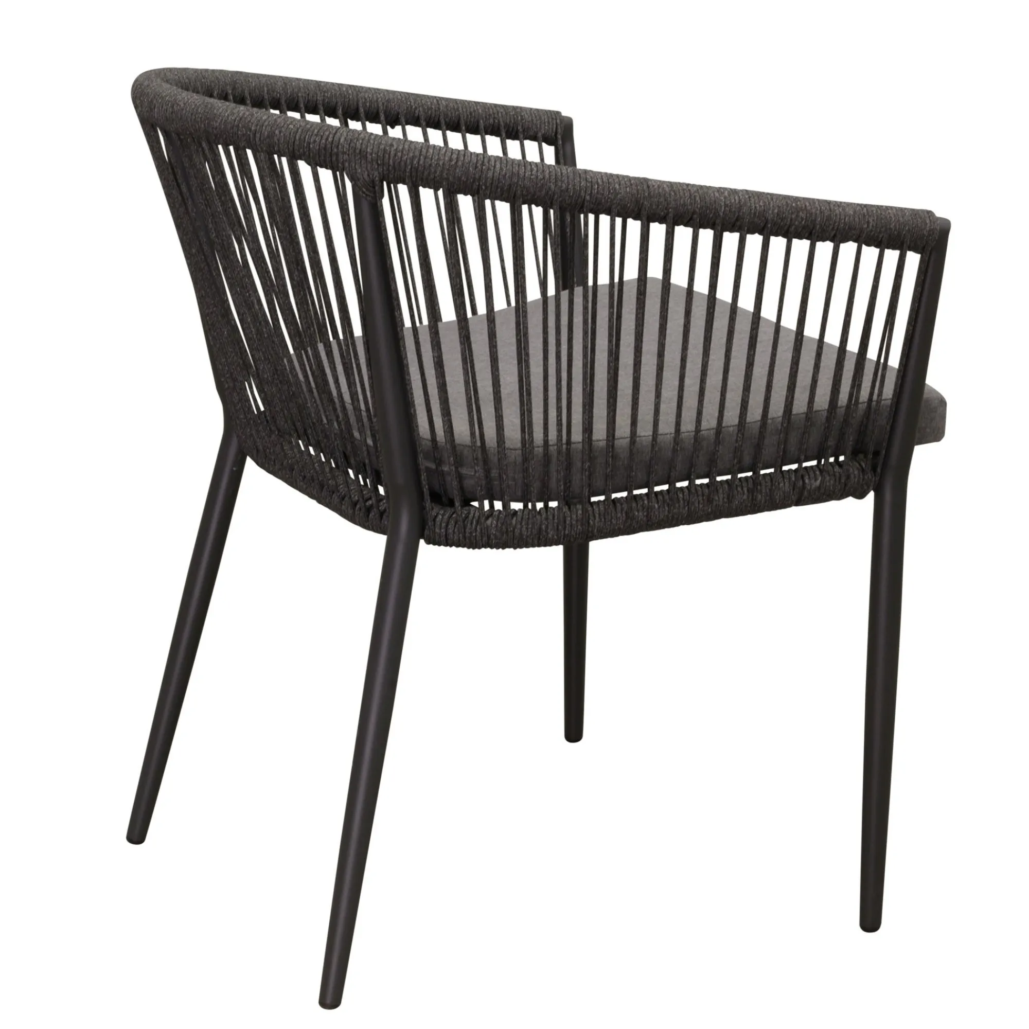 Bois le Duc Tuinstoelen>Stoel stapel Vigna antraciet met kussen