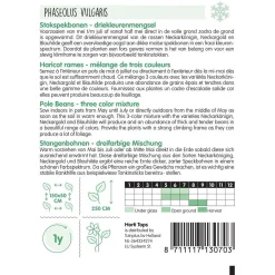 Horti Tops Moestuin>Stokspekbonenmengsel zaad 3 kleuren