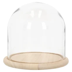 Kunstplanten En Kunstbloemen|Woondecoratie>Stolp glas nature 23 x 22 cm