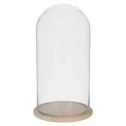 Woondecoratie|Kunstplanten En Kunstbloemen>Stolp glas nature 23 x 42 cm