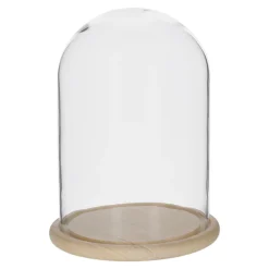 Woondecoratie|Kunstplanten En Kunstbloemen>Stolp glas nature 23 x 32 cm