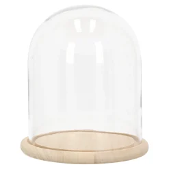 Woondecoratie>Stolp glas nature 23 x 27 cm