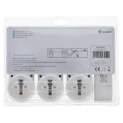 Diamant Schakelmateriaal>Stopcontact met afstandsbediening 4-delig BE