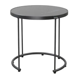 Bois le Duc Tuintafels>Tafel bijzet Nemi 45cm antraciet