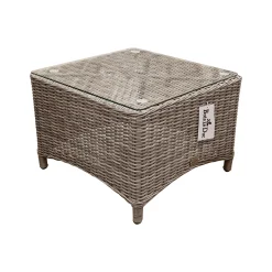 Bois le Duc Tuintafels>Tafel bijzettafel Aprano 57x57 cm White Grey Bois le...