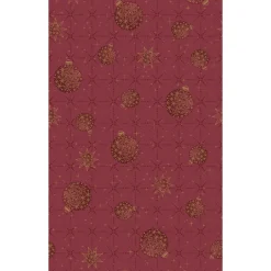 Duni Kerstdecoratie>Tafelkleed cel 138 x 220 cm Gilded Bauble
