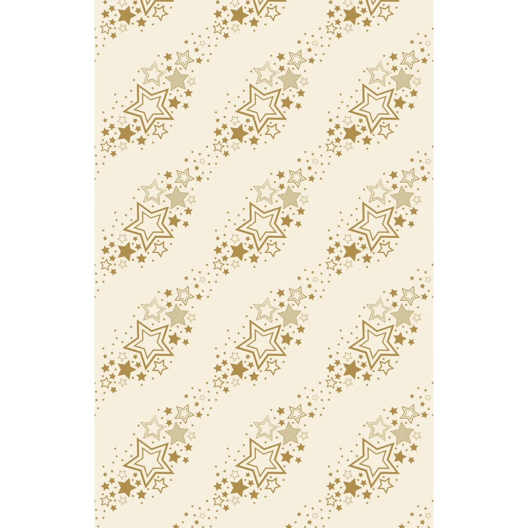 Duni Kerstdecoratie>Tafelkleed cel 138 x 220 cm Holiday Star Cream