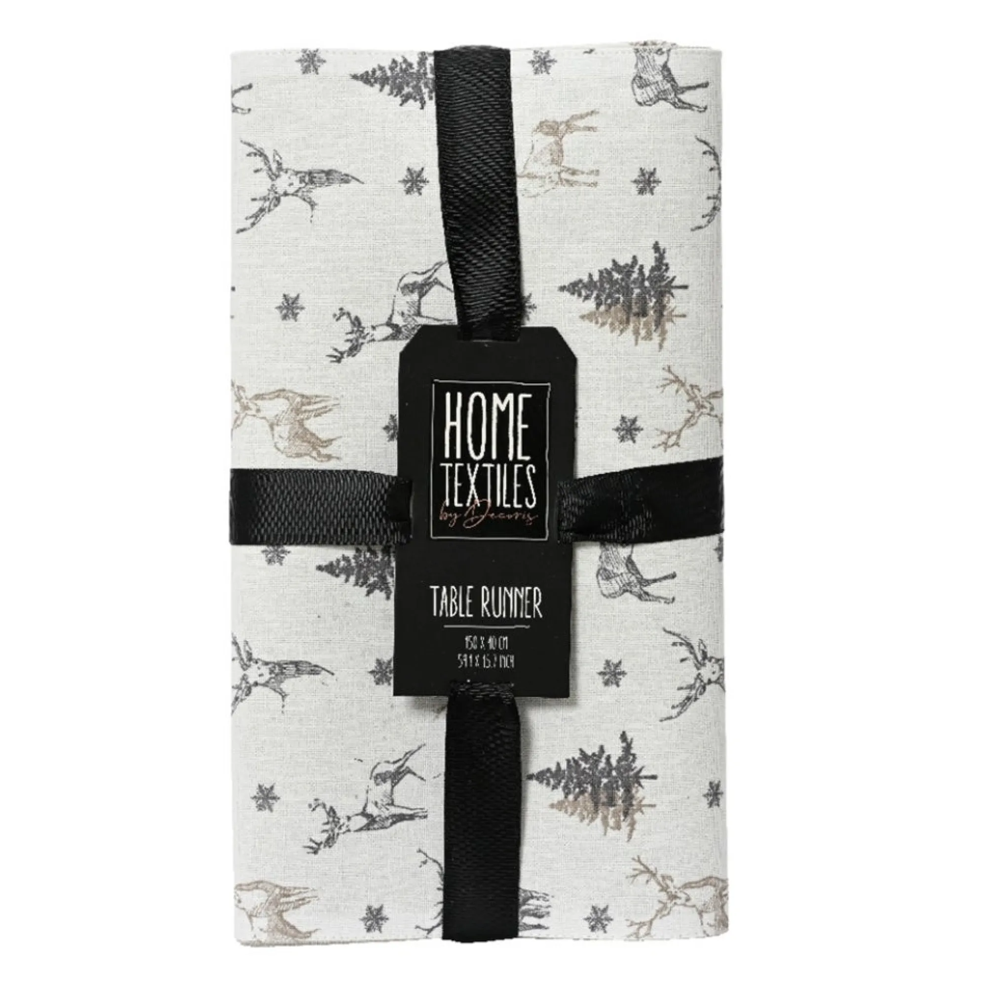 Decoris Kerstdecoratie>Tafelloper 150 x 30 cm zand