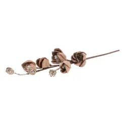 Kunstplanten En Kunstbloemen|Kerstdecoratie>Tak Magnolia 89cm winter lux rose gold