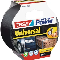 Tesa Bouw>Tape Power uni 50mmx10M zwart