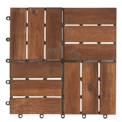 Bois le Duc Grondbedekking>Terrastegel acacia 30x30x2.3cm