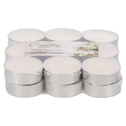 O'malley Kaarsen>Theelicht geur jasmijn katoen 18 stuks