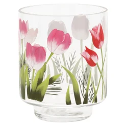 Van Cranenbroek Pasen|Kaarsen>Theelicht glas tulp 11cm