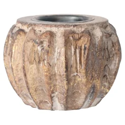 O'malley Kaarsen>Theelichthouder 10 cm vintage goud