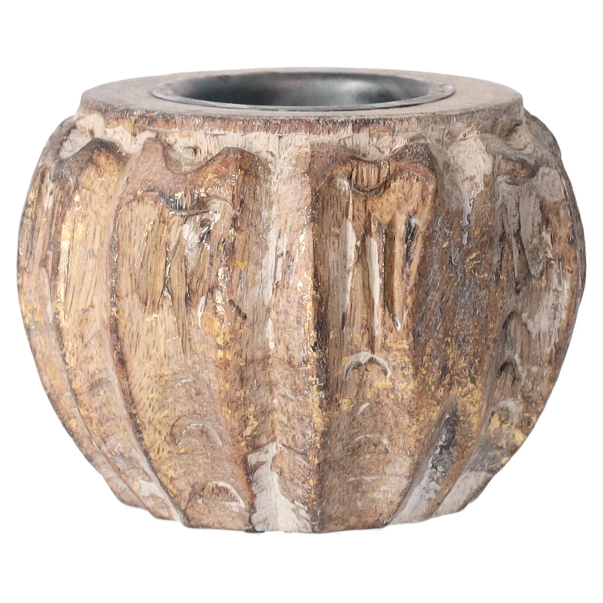 O'malley Kaarsen>Theelichthouder 10 cm vintage goud