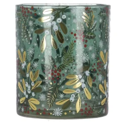 Natural Collections Kaarsen>Theelichthouder glas 8 x 8 x 10 cm 2 assorti