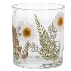 Kaarsen>Theelichthouder glas varen 8 cm