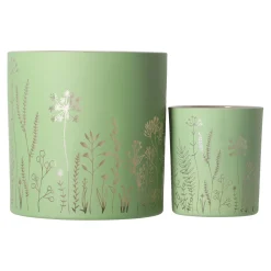 Van Cranenbroek Kaarsen>Theelichthouder green garden 15 x 15 cm
