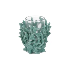 Natural Collections Kaarsen>Theelichthouder koraal 8 cm blauw