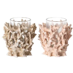 Natural Collections Kaarsen>Theelichthouder koraal 8 cm
