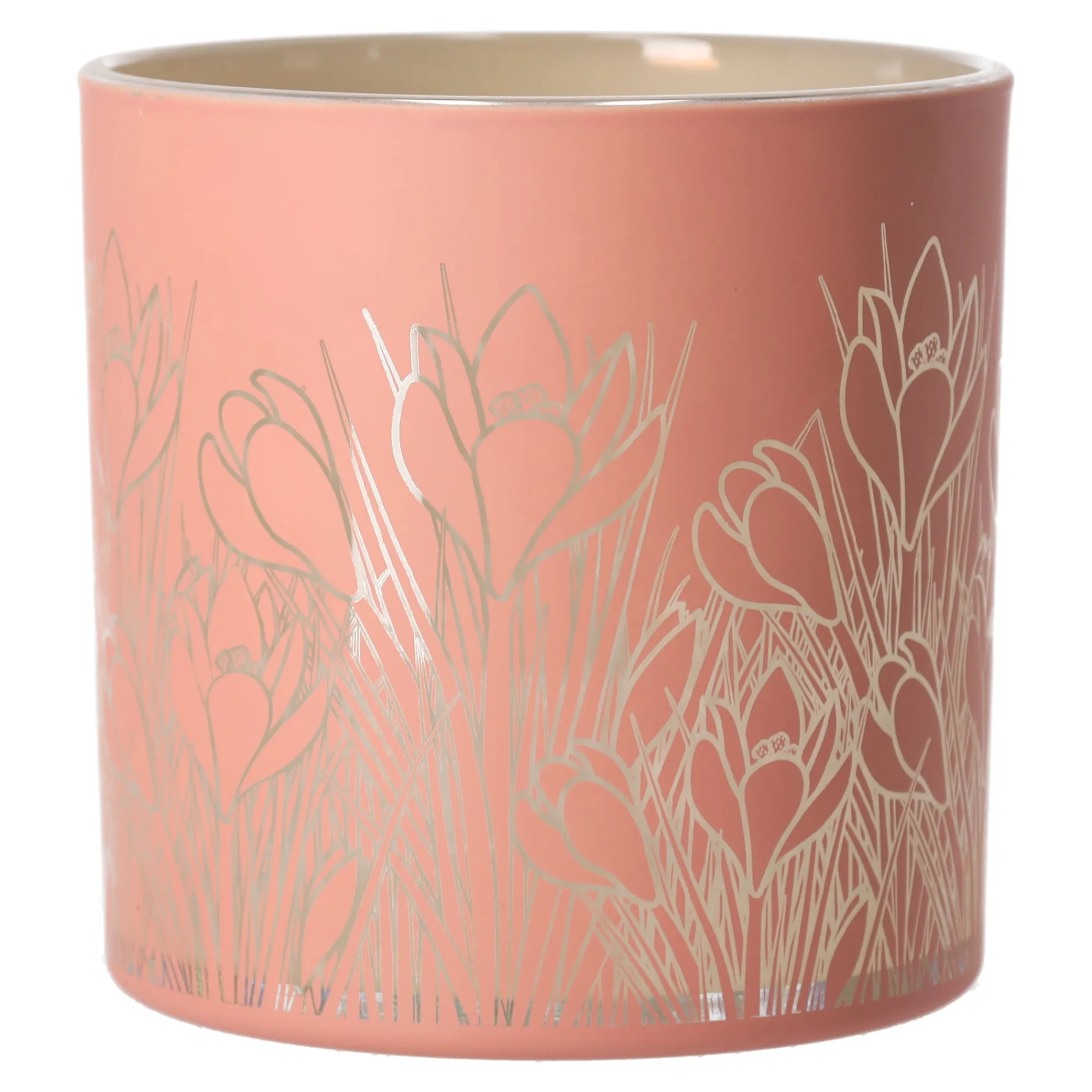 Van Cranenbroek Kaarsen>Theelichthouder pink garden 15 x 15 cm