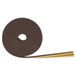 Westham Woondecoratie>Tochtstrip E-rubber 6 m bruin