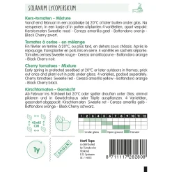 Horti Tops Moestuin>Tomaten Cherry 4 kleurenmix