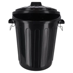 Curver Opbergen>Ton met deksel zwart 70L