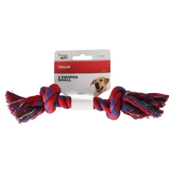 Friendly Pet Hondenspeelgoed>Touw hond kleur 2 knopen small