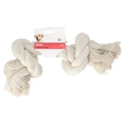 Friendly Pet Hondenspeelgoed>Touw hond wit 2 knopen jumbo