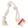 Friendly Pet Hondenspeelgoed>Touw hond wit halter 3 knoop