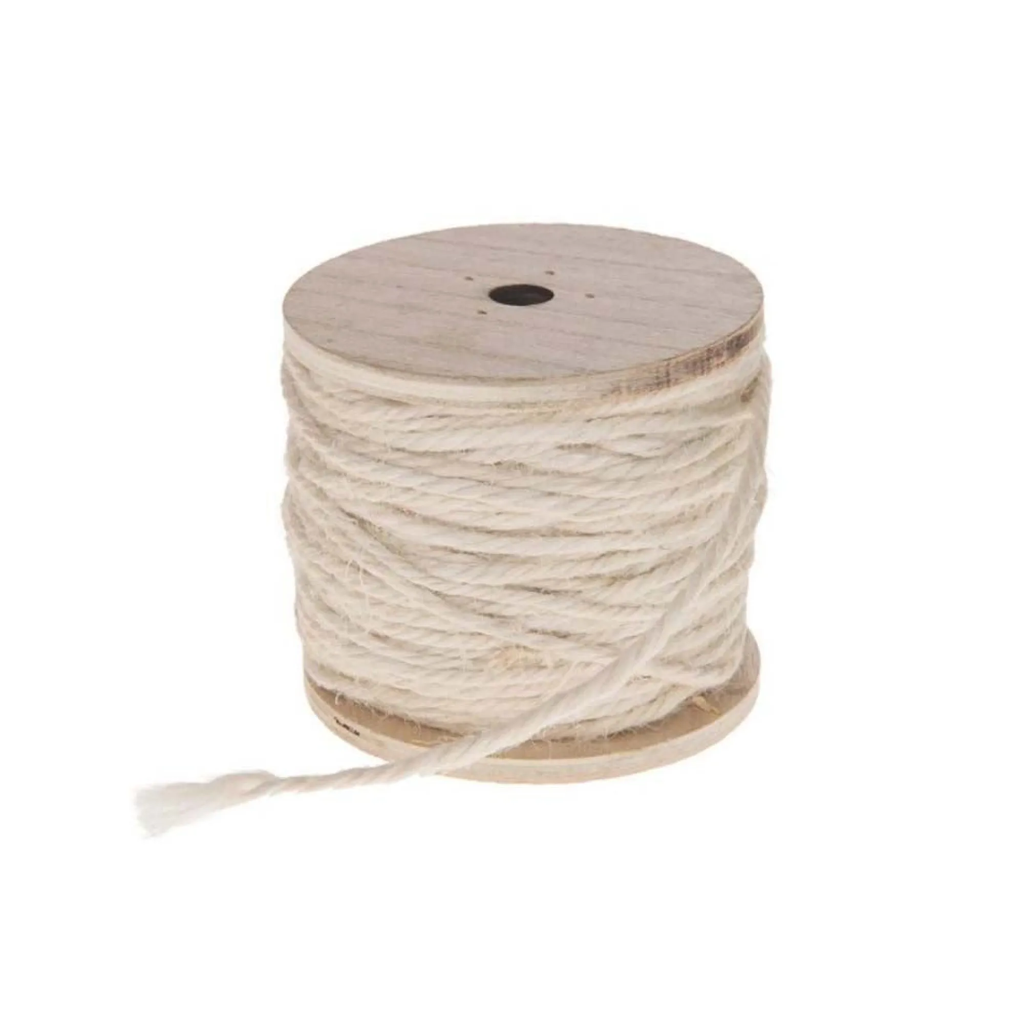 Natural Collections Woondecoratie>Touw jute 130g op spoel wit