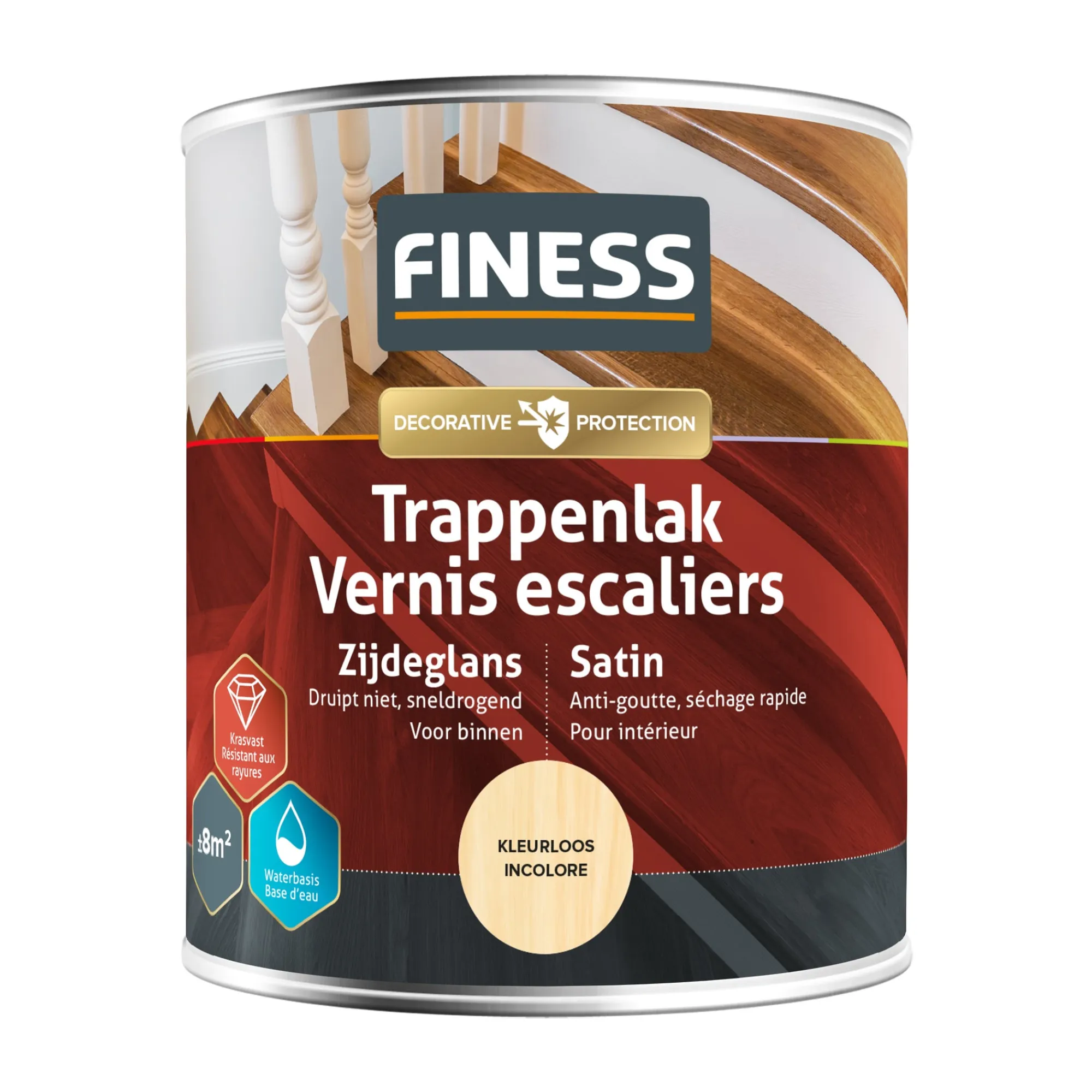 Finess Lakken>Trappenlak kleurloos 750ml