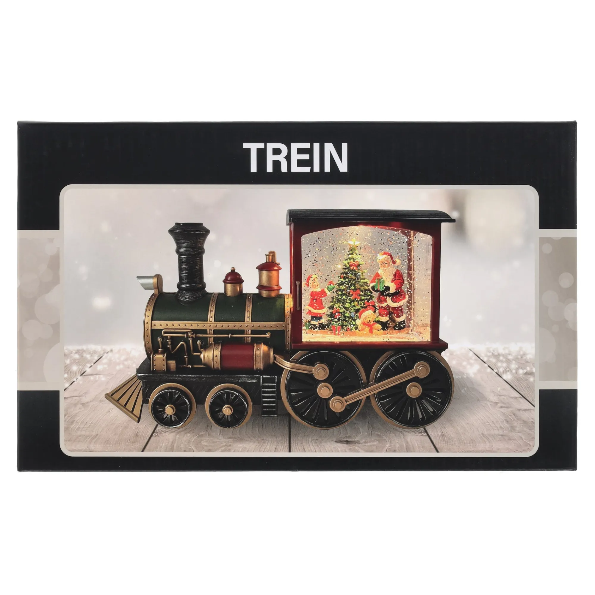 O'malley Kerstdecoratie>Trein glitter 30 cm