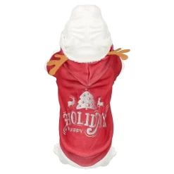 Hondenjas>Trui Hond Kerst holidays rood 25cm