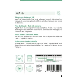 Horti Tops Moestuin>Tuinbonen driemaal wit