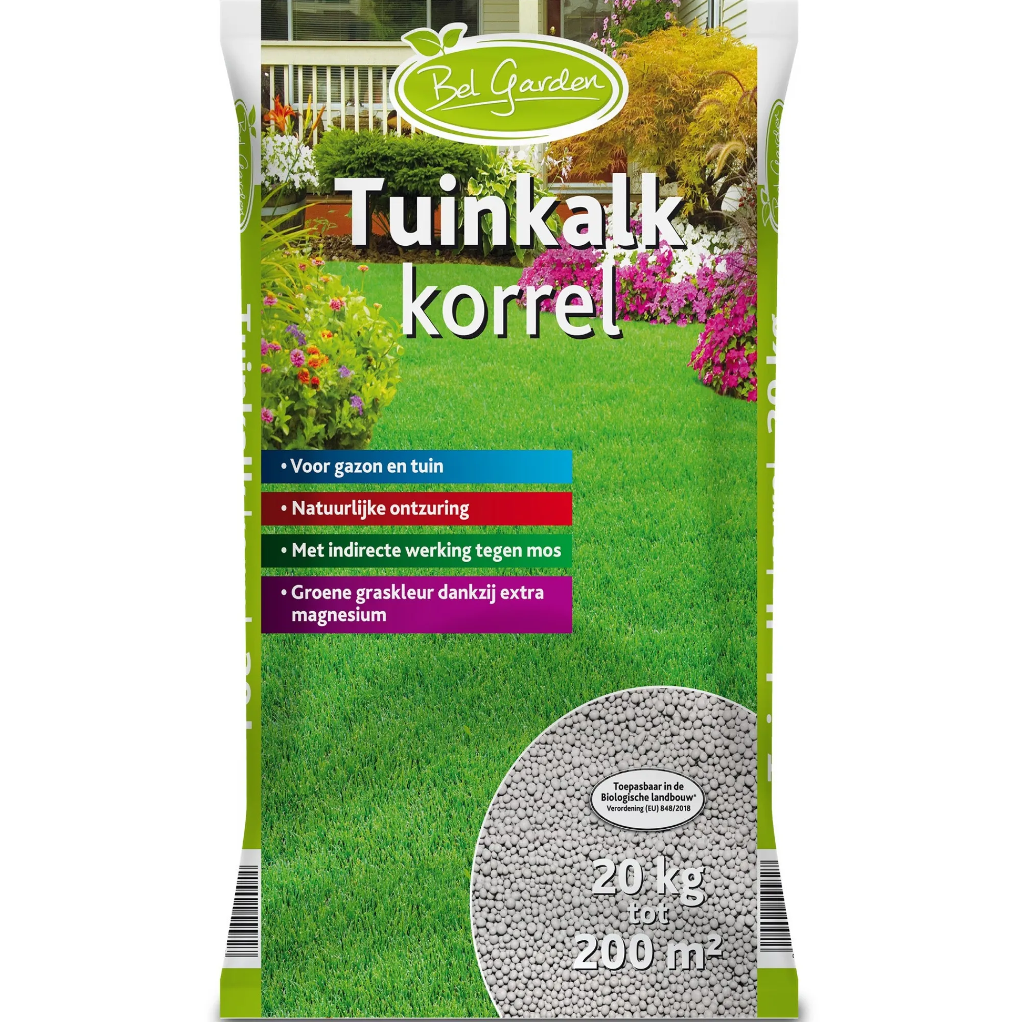 Bel Garden Bodemverbeteraars>Tuinkalk+magnesium 20kg