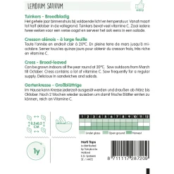 Horti Tops Moestuin>Tuinkers breedbladig